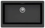 Macart Apron U-100 Υποκαθήμενος Γρανιτένιος Νεροχύτης Onyx (Black) 90cm