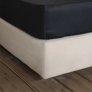 Σεντόνι Superior Satin Με Λάστιχο Black Nima Μονό 100x234cm 100% Βαμβακοσατέν