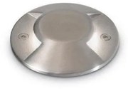 Σποτ Χωνευτό Στεγανό ROCKET-2 PT 3W από ατσάλι Ideal Lux 247151 Ασημί