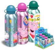 Παγούρι αλουμινίου  "Peppa" 500ml κοκτέηλ - 3 ΤΕΜ