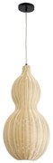 Φωτιστικό Οροφής Κρεμαστό Kingstown 02168 Boho 1xE27 IP20 30x60cm Beige GloboStar