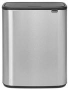 Brabantia 1001277 Κάδος απορριμμάτων Bo Touch 60L, Matt Steel Fingerprint Proof