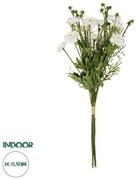 Artificial Garden WHITE CHRYSANTHEMUM BOUQUET 21330 Τεχνητό Διακοσμητικό Μπουκέτο Λευκό Χρυσάνθεμο Y50cm Globostar 21330 Λευκό