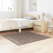 vidaXL Χαλιά Σαγκί Υψηλής Πυκνότητας Καφέ 120x120 εκ. PP