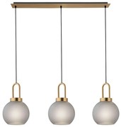 Φωτιστικό Οροφής - Ράγα Doria 4249600 E27 Gold-Black Viokef Metal, Glass