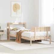 Σκελετός Κρεβατιού Χωρίς Στρώμα 90x200 εκ Μασίφ Ξύλο Πεύκου