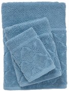 Πετσέτες Best 0789 (Σετ 3τμχ) Blue Das Home Σετ Πετσέτες 70x140cm Βαμβάκι-Πολυέστερ
