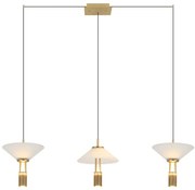 Φωτιστικό Οροφής - Ράγα 23203 120x21x170cm Dim Led 2450lm 28W 3000K Gold