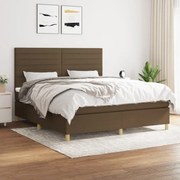 ΚΡΕΒΑΤΙ BOXSPRING ΜΕ ΣΤΡΩΜΑ ΣΚΟΥΡΟ ΚΑΦΕ 160X200 ΕΚ ΥΦΑΣΜΑΤΙΝΟ 3142428