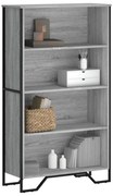 vidaXL Βιβλιοθήκη Γκρι Sonoma 80x31x137,5 εκ. από Επεξεργ. Ξύλο
