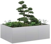 vidaXL Ζαρντινιέρα 120x80x40 εκ. από Γαλβανισμένο Ατσάλι