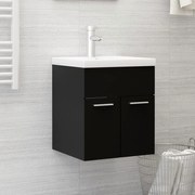 vidaXL Ντουλάπι Νιπτήρα Μαύρο 41x38,5x46 εκ. από Επεξεργασμένο Ξύλο