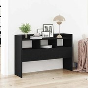vidaXL Πλαϊνό γραφείο Μαύρο 105 x 30 x 70 εκ Επεξεργασμένο ξύλο