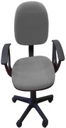 VELCO Pro Systems ΚΑΡΕΚΛΑ ΓΡΑΦΕΙΟΥ ΠΑΙΔΙΚΗ ΓΚΡΙ  ΜΕ ΜΠΡΑΤΣΑ -ΔΙΑΣΤΑΣΕΙΣ: 57x47x81/92cm velco-Κ04767-3