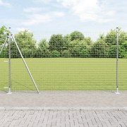 vidaXL Στήλες Φρακτών με Βάσεις 52 τμχ Ø32mm 83,5cm Γαλβανισμένο Ατσάλι