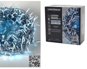 1000 LED Εσωτ. & Εξωτ. Χώρου Με 8 Προγράμματα Ψυχρό Λευκό Φως Διάφανο Καλώδιο Μη Επεκτεινόμενο 31V 22m