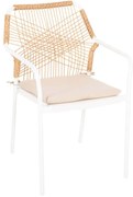 Πολυθρόνα Trotter HM5865.12 56x60x85cm White-Beige