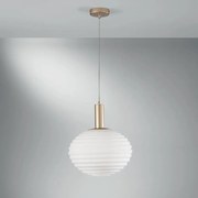 Φωτιστικό Οροφής Κρεμαστό I-Ripple-S32-Oro E27 150x32cm Gold Luce Ambiente Design