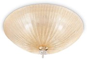 Φωτιστικό Οροφής-Πλαφονιέρα Shell 140186 50x20cm 4xE27 60W Amber Ideal Lux