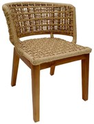 Intrahome Καρέκλα KILIMANJARORA Intrahome teak ξύλο και pe σχοινί σε φυσική απόχρωση 59x65x73εκ | SKU: INTRAPA-454111113