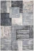 Χαλί Alva 3568A 78 Blue-Light Grey Βιοκαρπέτ 80X150cm