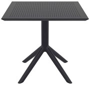SIESTA SKY BLACK 80X80X74εκ. ΤΡΑΠΕΖΙ ΠΟΛ/ΝΙΟΥ 80X80X74εκ.20.0246