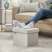 Σκαμπό Με Αποθηκευτικό Χώρο (41x31x31) Songmics LSF200W01