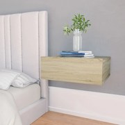 Κομοδίνο Κρεμαστό Sonoma Δρυς 40x30x15 εκ. από Επεξ. Ξύλο 800312