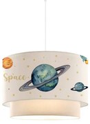 Παιδικό Κρεμαστό Φωτιστικό Οροφής Saturn Pakoworld πολύχρωμο-λευκό Φ30x20εκ 202-000179-202-000179-Πολύχρωμο 202-000179