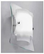 Απλίκα φωτιστικό τοίχου TRIPLO AP1 με τριπλό γυαλί Ideal Lux-26473-Λευκό 026473