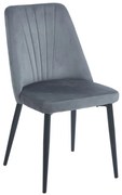 Καρέκλα Μεταλλική Olivia 11.1633 46(59)x58x85cm Grey Zita Plus