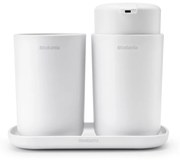 Brabantia 1003492 Σετ Αξεσουάρ Μπάνιου ReNew White 3 τμχ