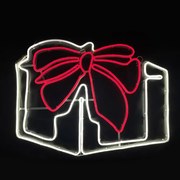 Κουτί Δώρου  IP65 Gift Box 700 Double Neon Led Μοτίφ  8,5m Λευκό  &amp; Κόκκινο Σταθερό 133x30cm 1.5m Καλώδιο ACA X087002424