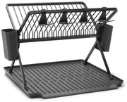 Πιατοθήκη Διώροφη Με Δίσκο 081.1394/82 33x42x51cm Dark Grey Brabantia Μέταλλο