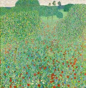 Αναπαραγωγή Blossoming poppies, Gustav Klimt
