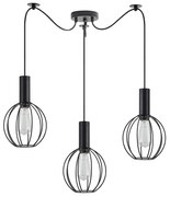 Φωτιστικό Οροφής Τρίφωτο Homelighting 77-8535 Black