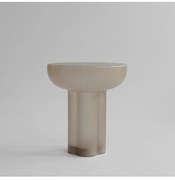 Τραπέζι Crown Table Tall - Smoked Desert Μπεζ Φυσητό Γυαλί L45 x W45 x H50 101 COPENHAGEN