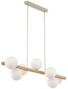 Φωτιστικό Οροφής - Ράγα Estera 5905 90x28x125cm 7xG9 6W Beige-White TK Lighting