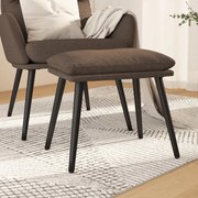 Υποπόδιο Taupe 45 x 29,5 x 35 εκ. Υφασμάτινο 341502