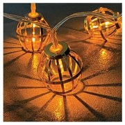 Λαμπάκια Σειρά 10 LED Διάφανο 150cm Μεταλλικές Μπάλες 27-00365 Panagoulas-27-00365-Διάφανο 27-00365