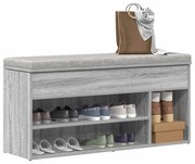 Πάγκος παπουτσιών  Γκρι Sonoma 102x30,5x45cm Κατασκευασμένο ξύλο 859141