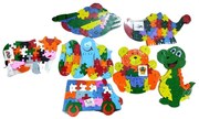 Εκπαιδευτικό Ξύλινο Πάζλ 6τεμ - Educational Wooden Puzzle