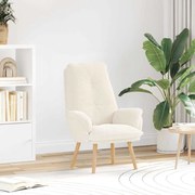 vidaXL Χαλαρωτική Πολυθρόνα Κρεμ 69 x 74 x 93 εκ. ύφασμα