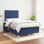 ΚΡΕΒΑΤΙ BOXSPRING ΜΕ ΣΤΡΩΜΑ ΜΠΛΕ 120X200 ΕΚ. ΥΦΑΣΜΑΤΙΝΟ 3142167