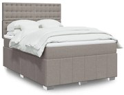 ΚΡΕΒΑΤΙ BOXSPRING ΜΕ ΣΤΡΩΜΑ TAUPE 140X200 ΕΚ. ΥΦΑΣΜΑΤΙΝΟ 3291709