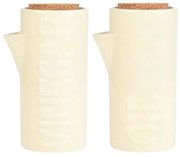 Estia Σετ Μπουκάλια Για Λάδι Και Ξύδι Allure Κεραμικά Ivory 01-24987