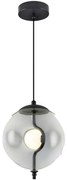 Φωτιστικό Οροφής 701CHD1644 Φ24x120cm 1xG4 10W Clear-Black Opviq