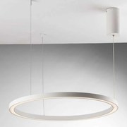 Φωτιστικό Οροφής Hoop LED-HOOP-S80-BCO 40W Led Φ80cm 150cm White Luce Ambiente Design Αλουμίνιο