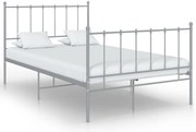 vidaXL Πλαίσιο Κρεβατιού Γκρι 120 x 200 εκ. Μεταλλικό