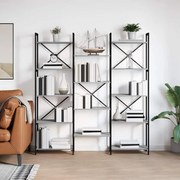 vidaXL Ράφι Βιβλίων Γκρι sonoma 156 x 25 x 167.5 εκ Επεξεργασμένο ξύλο